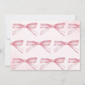 Is ze niet een prachtig roze boog meisje 1e verjaa kaart (Achterkant)