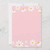 Is ze niet een prachtige roze Boho Daisy eerste ve Kaart (Achterkant)