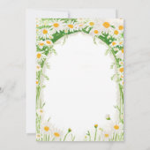 Is ze niet een prachtige witte daisy eerste verjaa kaart (Achterkant)