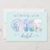 Is ze niet eenDerful Meisjes 1e Verjaardag Kaart (Achterkant)