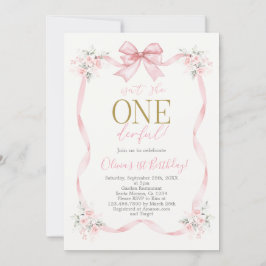 Is ze niet geweldig uitnodiging voor 1e verjaardag