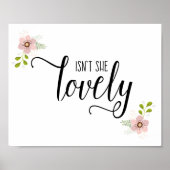 Is ze niet lekker babymeisje in de neursery print? poster (Voorkant)