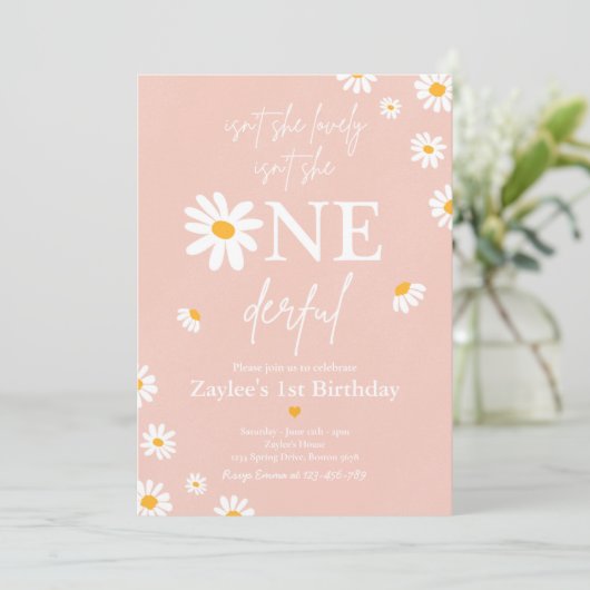 Is ze niet leuk, ze is niet een eenzame Boho Birth Kaart (Staand voorkant)