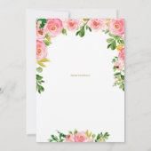 Is ze niet mooi jarig, meisjes eerste verjaardag kaart (Achterkant)