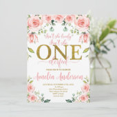 Is ze niet mooi, kleine juffrouw Onederful Verjaar Kaart (Staand voorkant)