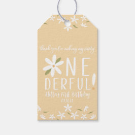 Is ze niet nederig gele Daisy Favor Tags? Cadeaulabel