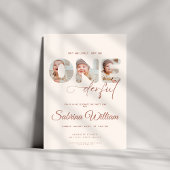 Is ze niet Onederful 1st Birthday 3 foto Kaart