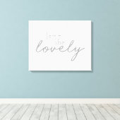 Is zij niet het liefdevolle geschreven Ontwerp van Canvas Afdruk (Insitu (Houten vloer))