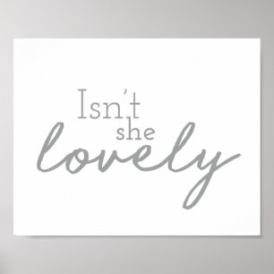 Is zij niet het liefdevolle geschreven Ontwerp van Poster