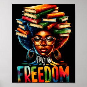 Is Zwarte Leraar Geschiedenis Onderwijs Vrijheid Poster