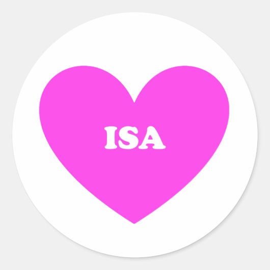Isa Ronde Sticker (Voorkant)