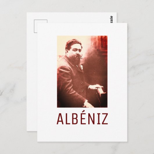 Isaac Albéniz Briefkaart (Voorkant / Achterkant)