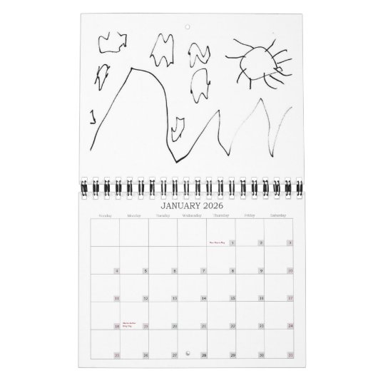 Isaac Art Calendar Kalender (Jan 2026)