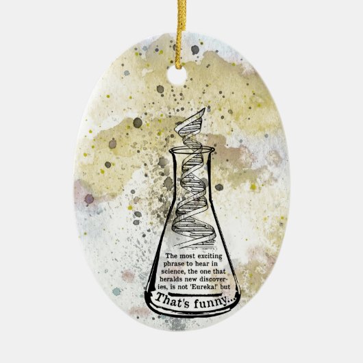 Isaac Asimov Quote Keramisch Ornament (Voorkant)