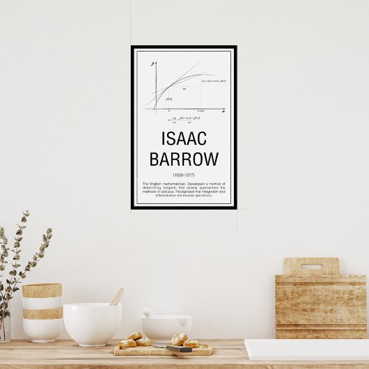 Isaac Barrow Poster (Keuken)