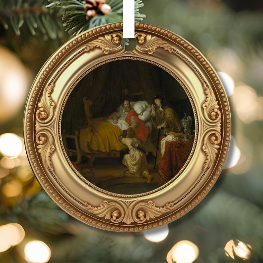 Isaac Blessing Jacob Advent Jesse Tree Metalen Ornament