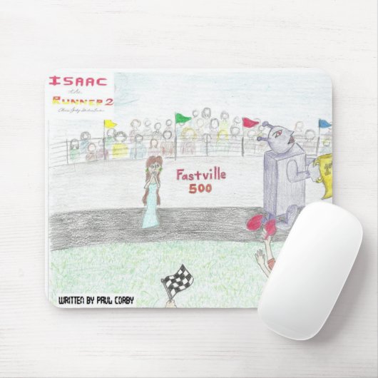 Isaac de Runner 2 mousepad Muismat (Met muis)