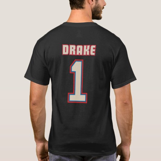 Isaac Drake #1 Spartanburg Spitfire Shersey T-shirt (Achterkant)