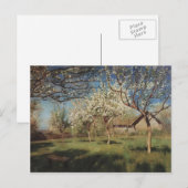 Isaac Levitan- Apple-bomen in bloesems Briefkaart (Voorkant / Achterkant)