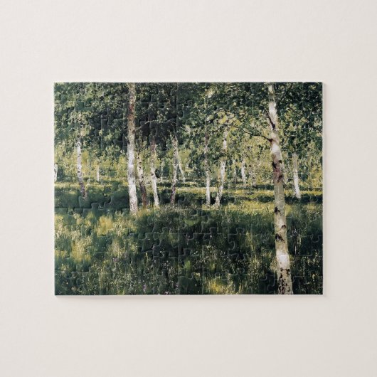 Isaac Levitan- Birch grove Legpuzzel (Horizontaal)