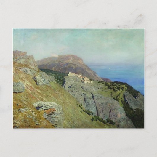 Isaac Levitan-Corniche. Zuid-Frankrijk. Briefkaart (Voorkant)