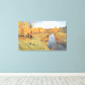 Isaac Levitan Golden Autumn Canvas Afdruk (Insitu (Houten vloer))