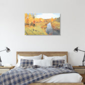 Isaac Levitan Golden Autumn Canvas Afdruk (Insitu (Slaapkamer))