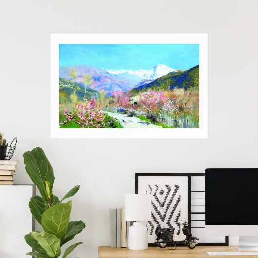 Isaac Levitan. "Springtime"-verf Poster (Thuiskantoor)