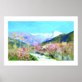 Isaac Levitan. "Springtime"-verf Poster (Voorkant)