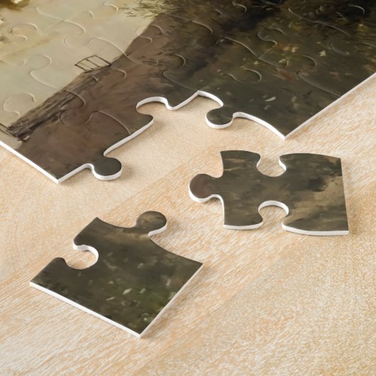 Isaac Levitan- Vesper chimes Legpuzzel (Zijkant)