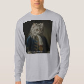 Isaac Meowton Newton (Kitten / Cat Theme) Design T-shirt (Voorkant)