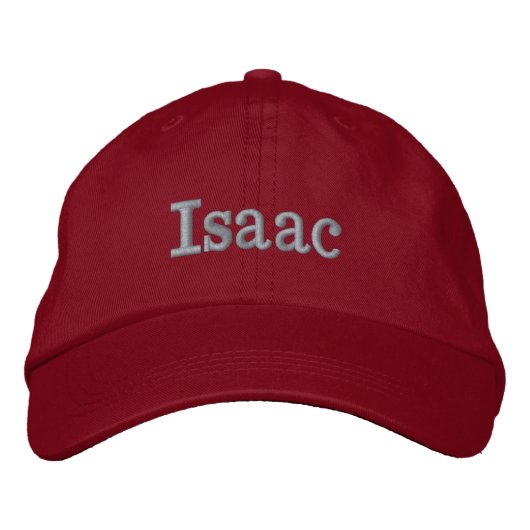 Isaac Naam Geborduurd, Geborduurde Pet (Voorkant)