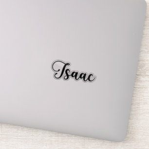 Isaac Naam - Handgeschreven kalligrafie Sticker