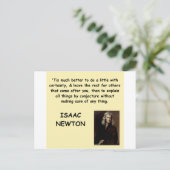 isaac newton briefkaart (Staand voorkant)