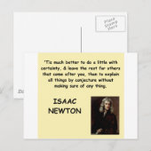 isaac newton briefkaart (Voorkant / Achterkant)
