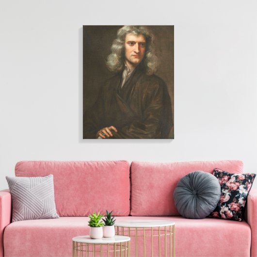 Isaac Newton Canvas Afdruk (Insitu (Woonkamer))