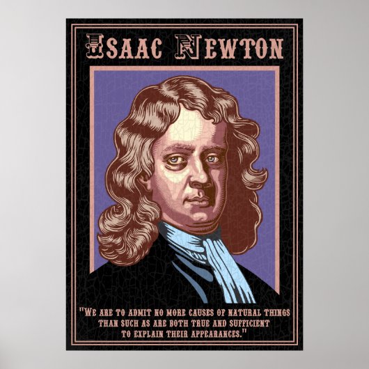 Isaac Newton - Causes Poster (Voorkant)