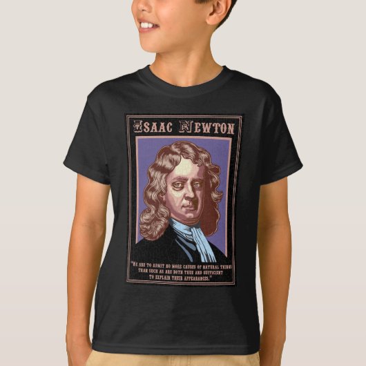 Isaac Newton - Causes T-shirt (Voorkant)
