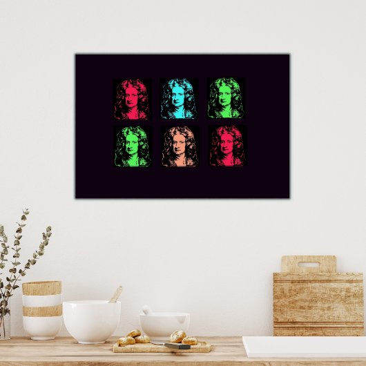 Isaac Newton Collage Poster (Keuken)