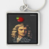 Isaac Newton "Giants Shoulders" Wisdom Gifts & T-s Sleutelhanger (Voorkant)
