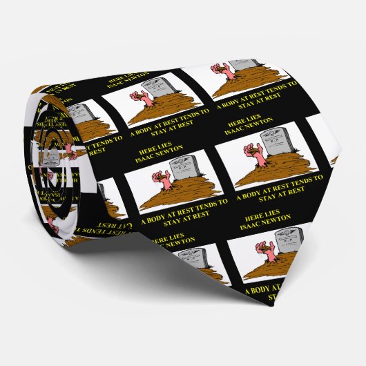 isaac newton grap stropdas (Opgerold)