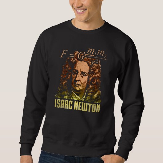 Isaac Newton Gravitation Physicist Physics Science Trui (Voorkant)
