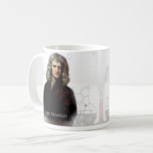 Isaac Newton Historische Mok (Voorkant links)