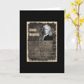 Isaac Newton Kaart (Gele Bloem)