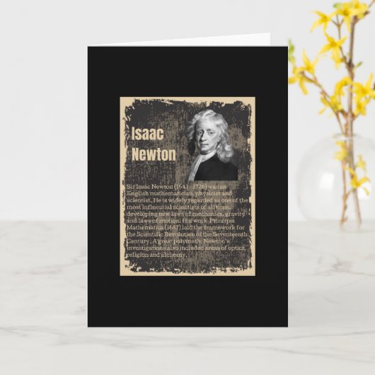 Isaac Newton Kaart (Gele Bloem)