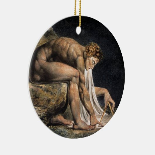 Isaac Newton Keramisch Ornament (Rechts)