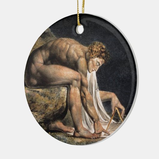 Isaac Newton Keramisch Ornament (Links)