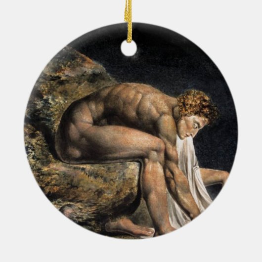 Isaac Newton Keramisch Ornament (Achterkant)