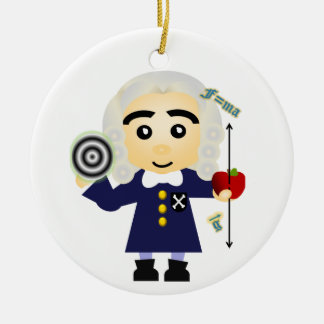 Isaac Newton Keramisch Ornament