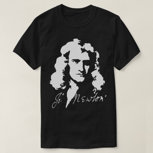 Isaac Newton laws of physics mathematics  T-shirt (Design voorkant)